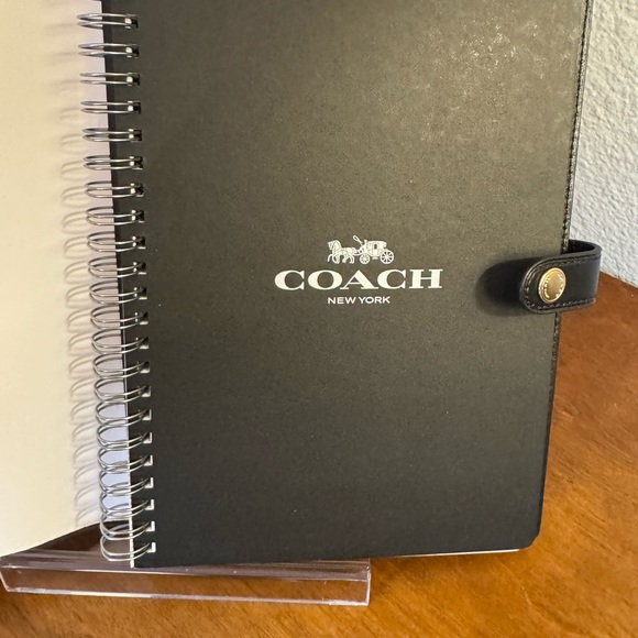 Coach Monogram Brown Leather Notebook Cover with insert NWT - Picture 5 of 5